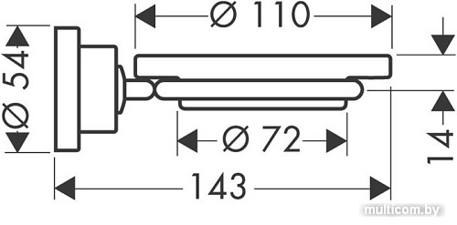 Мыльница Hansgrohe Citterio 41733000