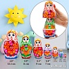 Развивающая игра Брестская Матрешка Классическая с лилиями и колокольчиками (набор 7 шт)