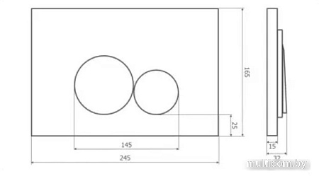 Панель смыва Axus 097EW