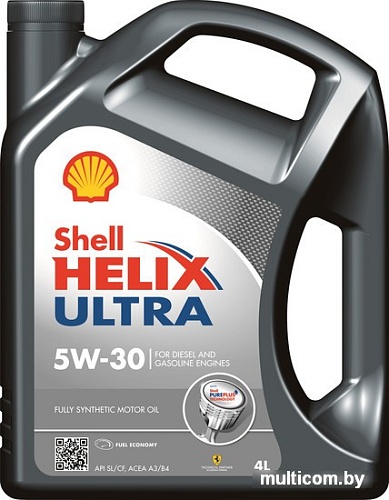 Моторное масло Shell Helix Ultra 5W-30 4л