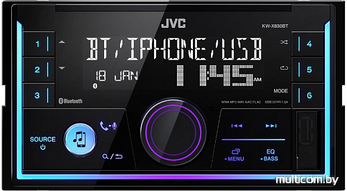 USB-магнитола JVC KW-X830BT