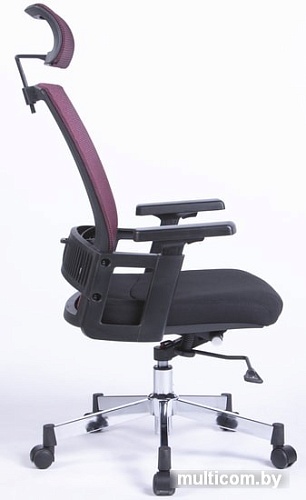 Кресло LoftyHome Agreement (черный/бордовый)