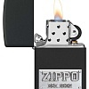 Зажигалка Zippo License Plate Black Matte 48689