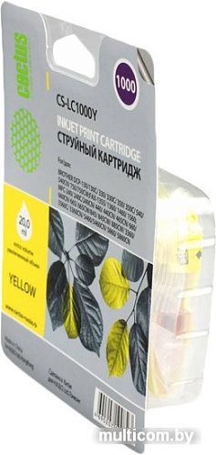 Картридж CACTUS CS-LC1000Y (аналог Brother LC1000Y)