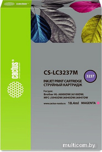 Картридж CACTUS CS-LC3237M (аналог Brother LC3237M)