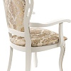 Стул с подлокотниками Woodville Bronte (молочный/патина)