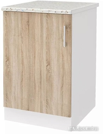Шкаф напольный Stolline Уют 275.08МСТ (белый/дуб сонома)
