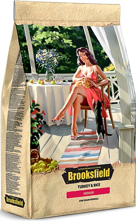 Сухой корм для кошек Brooksfield Indoor индейка/рис 400 г