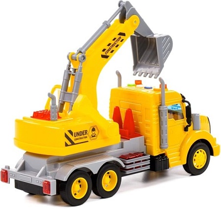 Полесье Профи Автомобиль-экскаватор инерционный 86440