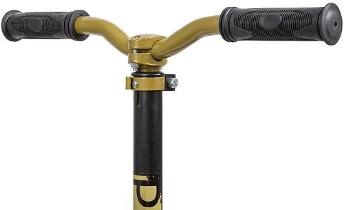 Самокат Novatrack Polis 230 Pro Rubber 230.POLIS.GD20 (черный/золотистый)