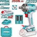 Гайковерт Total TIWLI2035 (с 2-мя АКБ, кейс)
