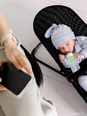 Шезлонг Amarobaby Baby Time AB21-25BT/09 (черный)