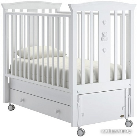 Классическая детская кроватка Nuovita Fasto Swing (белый)