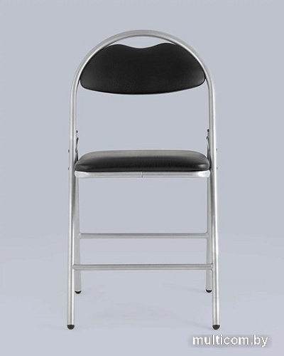 Стул Stool Group Hagen (экокожа черный/металлик)