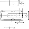 Ванна Kaldewei Sanilux 342 170x75