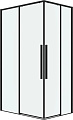 Душевой уголок Grossman Galaxy 100x90x195 300.K33.01.1090.21.00 (черный матовый/прозрачное стекло)