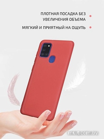 Чехол VOLARE ROSSO Charm для Samsung Galaxy A21s (красный)