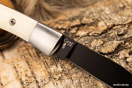 Складной нож Kizlyar Supreme Gent D2 Bone Black Titanium