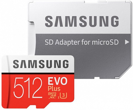 Карта памяти Samsung EVO Plus 2020 microSDXC 512GB (с адаптером)