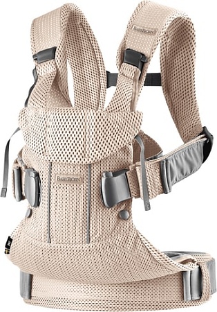 Рюкзак-переноска BabyBjorn One Air Mesh (жемчужно-розовый)
