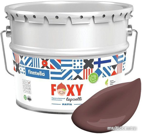 Краска Finntella Foxy Lapselli Matte Joulu F-50-1-9-FL251 9 л (коричневый)