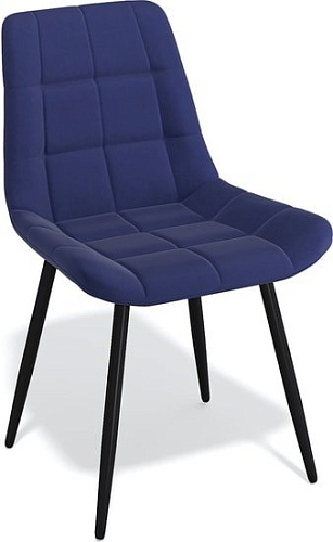 Стул Kenner 154 KS (черный/микровелюр темно-синий)