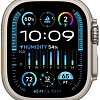 Умные часы Apple Watch Ultra 2 LTE 49 мм (титановый корпус, титановый/белый, ремешок из эластомера)