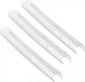 Металлическая пружина для переплета Starbind A4 12.7 мм, 3:1, 100 шт (белый)