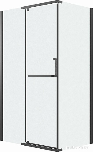 Душевой уголок Grossman Pragma 110x90x195 120.K33.03.1190.21.02 (черный матовый/стекло шиншилла)