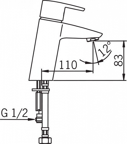 Смеситель Oras Cubista 2812F
