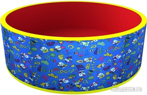 Сухой бассейн Romana Веселая поляна ДМФ-МК-02.51.03 (без шариков, синий/красный)