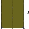 Тент Tatonka Tarp 4 (светло-оливковый)