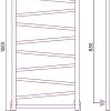 Полотенцесушитель Сунержа Сирокко 1000х500 00-0253-1050