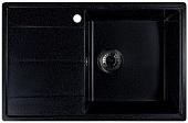 Кухонная мойка Marblan Magnum R (черный, с сифоном)