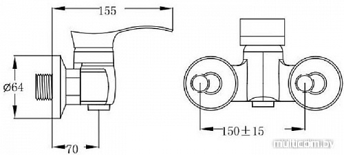 Смеситель РМС SL86-003