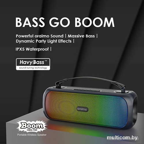 Беспроводная колонка Oraimo Bass Go Boom OBS-75D