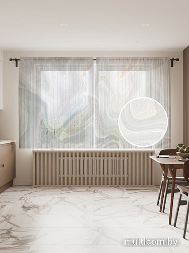 Комплект штор JoyArty Мраморные волны 1.45x1.8 м tul_37017_145x180 (2 шт)