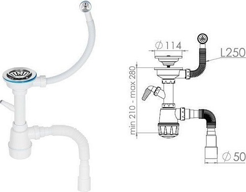 Кухонная мойка AV Engineering Unit AVE550500GRA (серый)