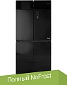 Четырёхдверный холодильник CENTEK CT-1756 NF Black Glass