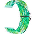Ремешок Rumi Wick из плетеного нейлона для Huawei Band 7 (салатовый микс)