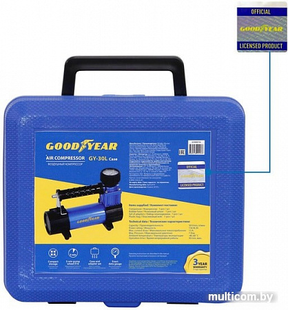 Автомобильный компрессор Goodyear GY-30L/case