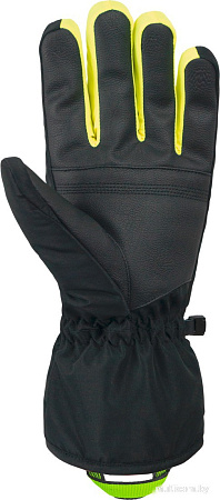 Горнолыжные перчатки Reusch Snow King 6201198-7800 (р-р 9.5, Black/Dress Blue/Safety Yellow)