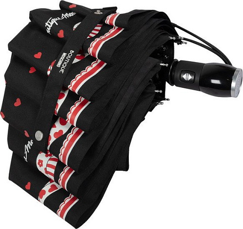 Складной зонт Moschino 7961-OCA Olivia Scarves Black