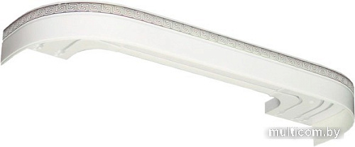 Карниз для штор Legrand Греция 48070231 (3 м, трехрядный, белый глянец/хром)