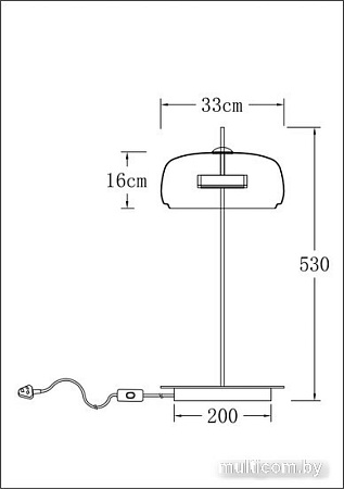 Настольная лампа Arte Lamp Padova A2404LT-1AM