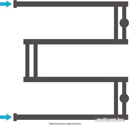 Полотенцесушитель Сунержа High-Tech model M 600x600 31-0050-6060