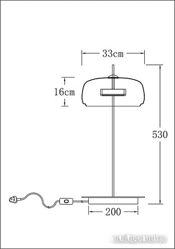 Настольная лампа Arte Lamp Padova A2404LT-1AM