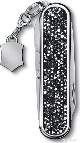Мультитул Victorinox Classic Brilliant Crystal (черный/серебристый)