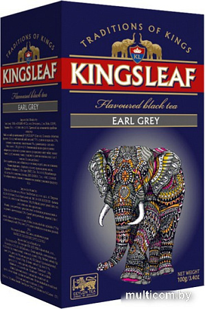 Черный чай Kings Leaf Earl grey 100 г