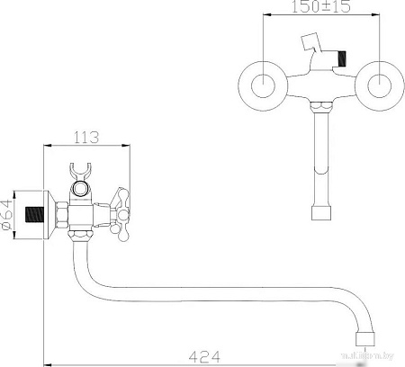Смеситель Антей Классик 227065-ANT